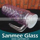 Colored Glass Bottle With Handle Glass Water And Juice Bottle thumbnail-2