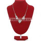 Red Velvet Necklace Holder Jewelry Display Stand thumbnail-1
