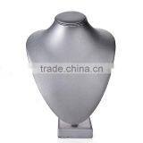 Grey Leather Neck Stand Jewelry Display Stand thumbnail-3