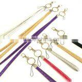 Promotion Gift PU Leather Lanyard With Crystal Gem, Swivel Snap Hooks, Key Ring Accembly, Acrylic Gem Key Chain thumbnail-6