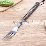 Wholesale Wooden Handle Barbecue Fork Shovel BBQ Tong Set thumbnail-3