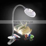 2016 Latest Popular Fashionable Gooseneck Clip Reading Magnifier Glass Desk Led Lamp
