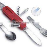 Detachable picnic knife, plastic handle with LED,camping sets