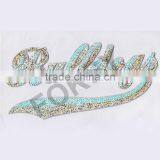 Hot Sale White Bulldogs Sew on Embroidered Badges thumbnail-1