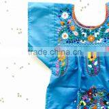 2016 Boho Hand Embroidery Design Cotton Dress For Baby Gril Kids Children Frock Dresses HSD5471 thumbnail-5