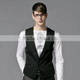 OEM Fashion Style Deep V Neck Round Collar Vest Men Style thumbnail-1