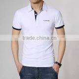 High Quality Short Sleeve 100% Cotton Rib Cuff Custom Polo Shirt Design Wholesale thumbnail-2