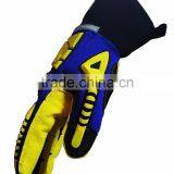 CE EN388 4242 Winter Working Waterproof & Oilproof With Extra Cotton PVC Dotted Impact Safety Working Gloves thumbnail-3