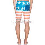 Custom Mens Striped 100% Polyester Beach Shorts Vintage Beach Volleyball Shorts thumbnail-2