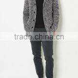 Super Soft Men Cropped Cashmere Cotton Cardigan thumbnail-2