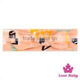 Girl Hair Accessories Pink Fabric Prnted Pattern Top Baby Headbands Designs thumbnail-1