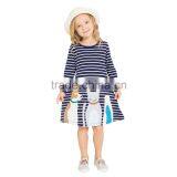 S33555W Baby Girl Long Sleeve Animal Printed Cotton Dress thumbnail-1