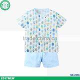 2017 Summer Fashion Cute Short Sleeve Baby Clothing Sets thumbnail-2