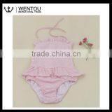 Monogrammed Girls Seersucker Blank Swimsuit thumbnail-2