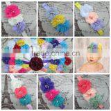 Multi Types Girl Baby Flower Headband Wholesale, Glitter Pearl Headbands Elastic thumbnail-1