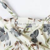 BEST SALE Sexy Floral Print Pleated Cami Tops With Shorts Women Suit thumbnail-6