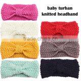 Crochet Knitting Baby Headband, Baby Turban Knitting Headband thumbnail-3