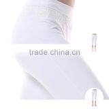 Wholesale Fitness Women Cropped Lace Yoga Pants in Guangzhou thumbnail-5