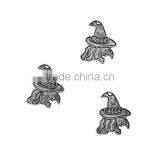 Zinc Based Alloy Charms Halloween Witch Antique Silver Hat thumbnail-3