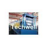 18 Forming Stations Top Hat Purlin Roll Forming Machine With Manual / Hydraulic Uncoiler