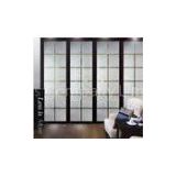 Flat Interior Decorative Glass Doors / Frosted Glass Panels For Curtain Walls