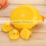 Hot Sale Funny Rubber Yellow Duck Toys Bath Toy For Kids thumbnail-3