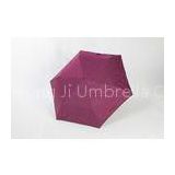 Pink UV Protection Umbrella Folding , Mini Pocket Umbrella For Event