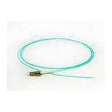 CATV / MAN LC OM3 Fiber Optic Pigtail Aqua Color UPC APC Endface