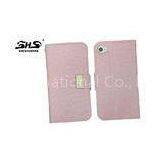 IPhone 4 / 4S Crocodile Grain Cell Phone Protective Covers With Back Holder thumbnail-1
