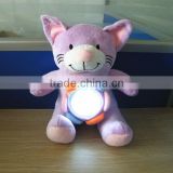 Cute kids gift led light toy plush animal lamp