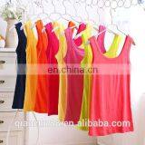 Wholesale Plain 95% Cotton 5% Spandex Tank Top