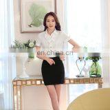 Factory Wholesale White Blouse and Tops Lady Formal Shirt Suit With Cheap Price thumbnail-4