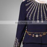 High Fashion Embroidery Baju Kurung Popular Baju Melayu Modern Beads Malaysia Suit Jubah Online thumbnail-4