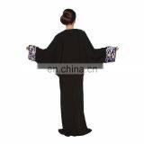 Kaftan Black Abaya,Lastest Design Muslim Islamic Dress,Embroidery Long Sleeve Maxi Dress thumbnail-6