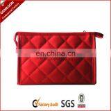 New Arrival Red Plain Cosmetic Makeup Bag thumbnail-1