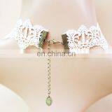 2015 Custom Elegant White Lace Necklace Bridal Jewelry With Pearl thumbnail-3