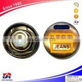 20mm Jeans Metal 3D Buttons, Brass Button And Rivet For Denim, Jackets