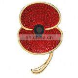 Promotional China Manufacture Poppy Brooch Pin thumbnail-4
