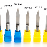 6mm Flat Bottom Engraving Bits 45-50mm Lengthened CNC Router Tools V Carbide Carving Cutters