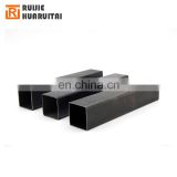 Welded carbon erw black square rectangular steel tube price from tianjin factory