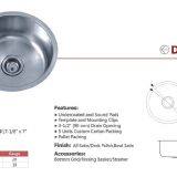 Guangdong Dongyuan Kitchenware Stainless Steel D Shape Single Bowl Kitchen Sinks thumbnail-2