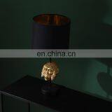 China Wholesale Classical Animal Monkey Head Shape Resin Base Gold Desk Lights for Hotel Home Decor thumbnail-2