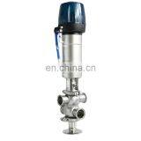 New Style Sanitary Pneumatic Double Seat Mix Proof Valve With Control Head for Dairy Pipeline System thumbnail-5