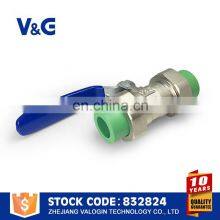 Valogin High Quality 90*90 Brass Ball Valve With PPR Pipe thumbnail-4
