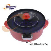 2.5L Multi Function Cooker With Φ330mm Round Baking Tray, BBQ, Hot Pot, Fry, Boil thumbnail-2