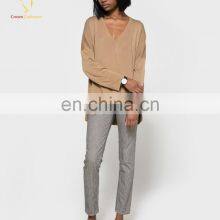 Warehouse V Neck Merino Wool Clothing Erdos Cashmere Sweater thumbnail-5