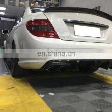 TMS Style Carbon Fiber W204 C63 Auto Rear Bumper Lip for M Ercedes B Enz 2012Up thumbnail-2