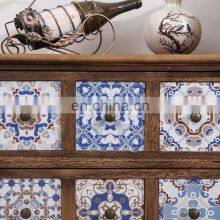 Living Room Tall Vintage Antique Wooden 5-drawers Furniture Filing Cheap Storage Cabinet thumbnail-4