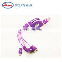 2020 Hot Selling 4 in 1 Colorful USB Extension Charging Cable With Your Logo thumbnail-4