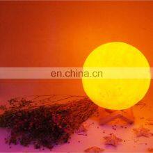 20cm 3D Moon Lamp With Stand Warm and Cool Lighting Remote and Touch Control Decorative Moon Light 3D LED Night Light thumbnail-2